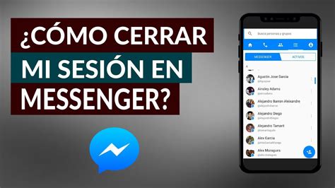 como cerrar sesion messenger|Cómo Cerrar Sesión de Messenger